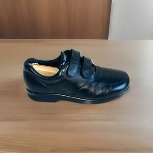 SAS Womens Size 10.5 Me Too EZ Strap Black Leather Shoes